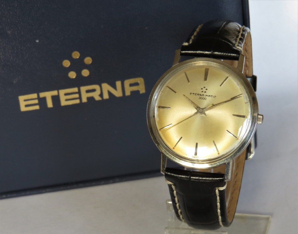 Gents Eterna-Matic 3000 wrist watch, 1962