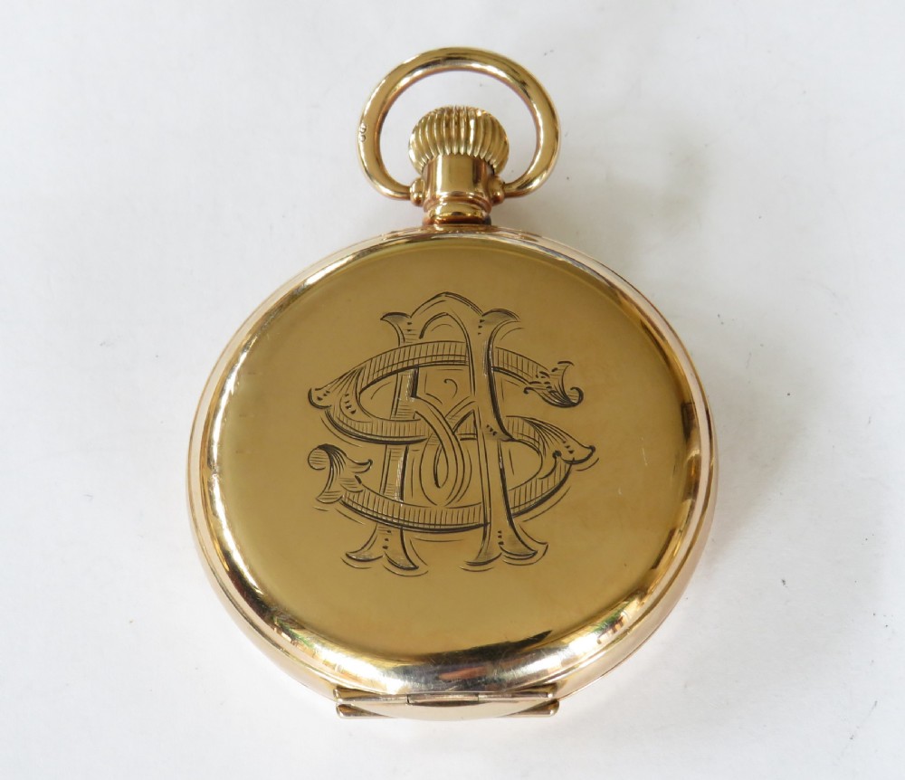 Antique “The Angus” full hunter pocket watch View III
