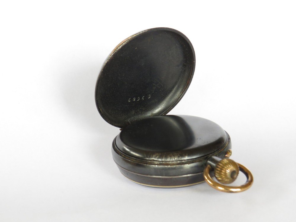 Small antique gun metal pocket watch View IV