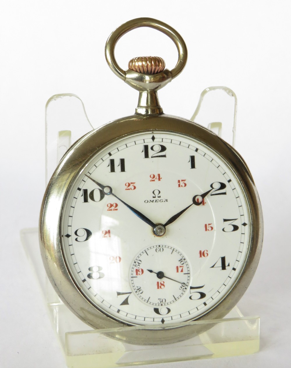 Antique Omega pocket watch, c1914 View II