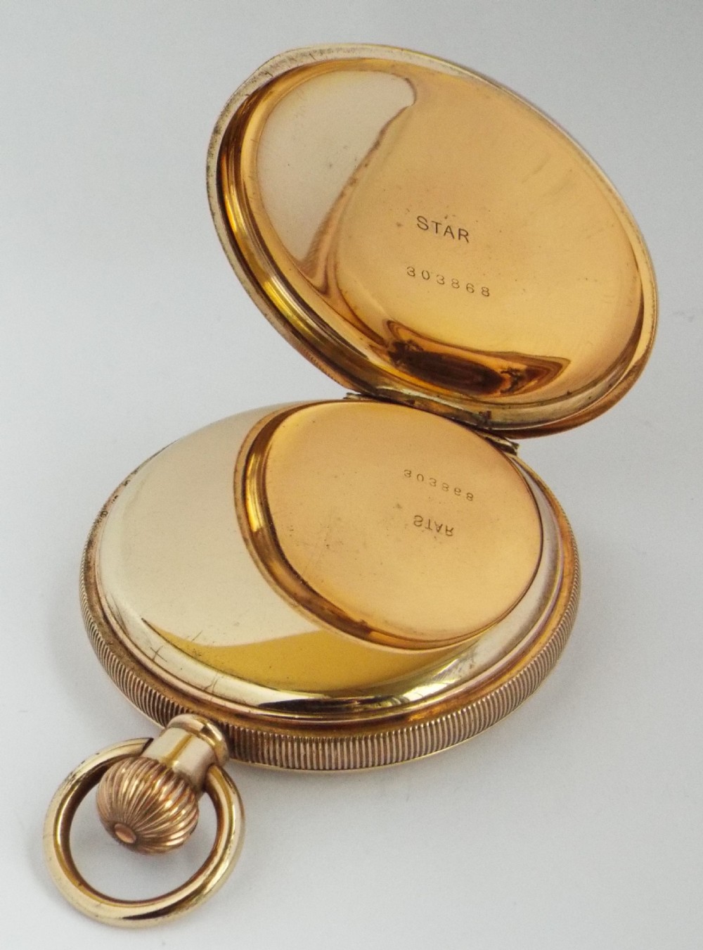 A 1920s Swiss full hunter pocket watch. View IV