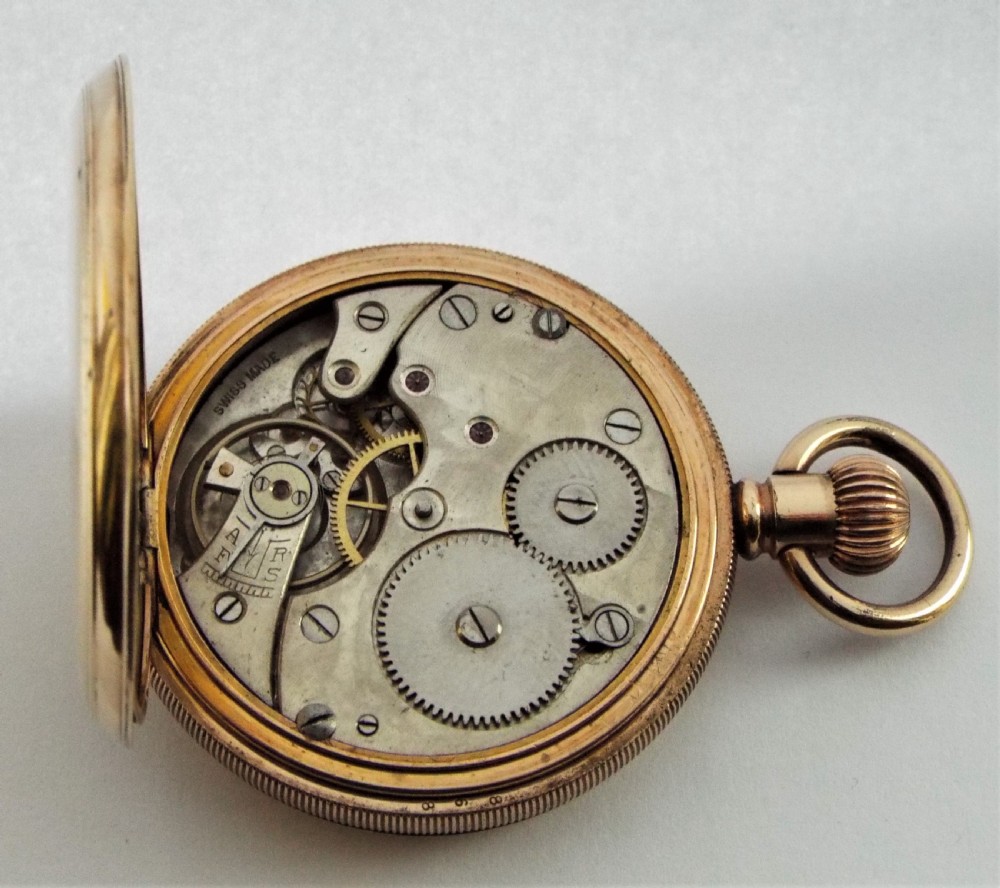 A 1920s Swiss full hunter pocket watch. View VI