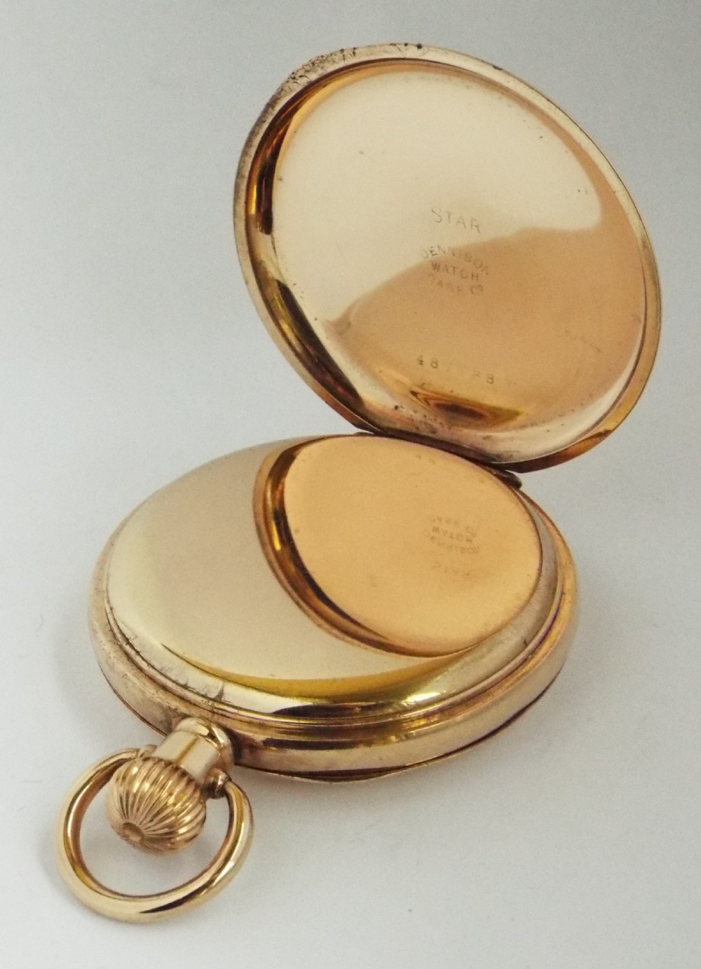 Antique Thomas Russell full hunter pocket watch. View IV