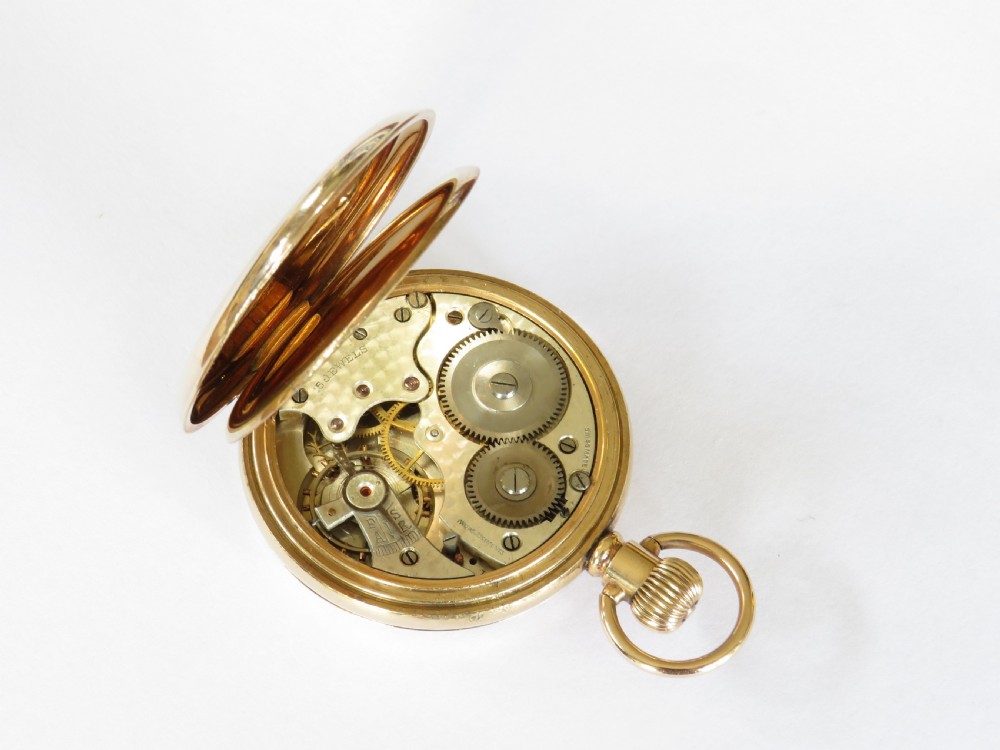 1930s Swiss stem winding pocket watch View V