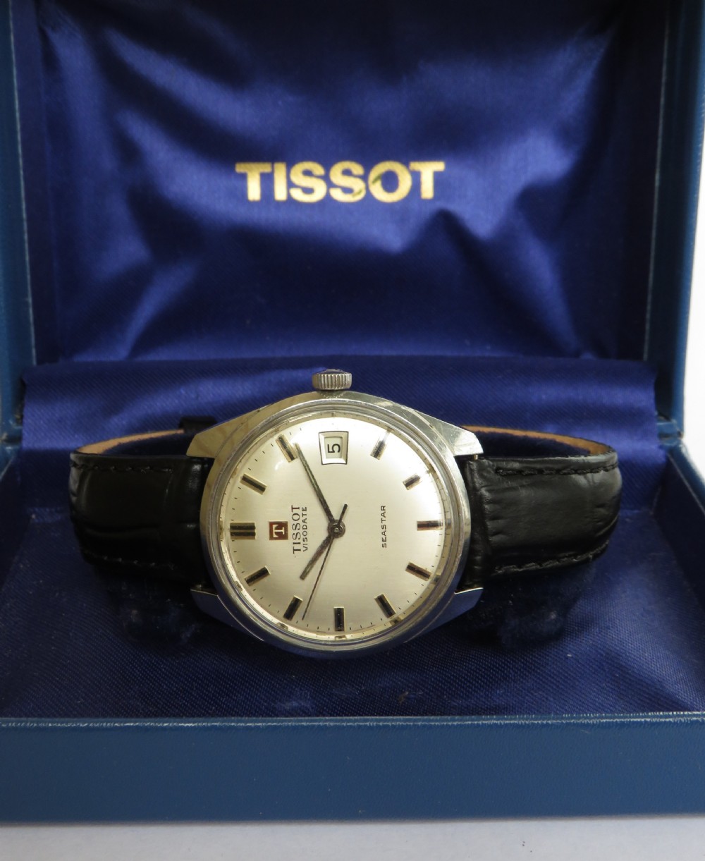 Gents Tissot Visodate Seastar wrist watch, 1969 View IV