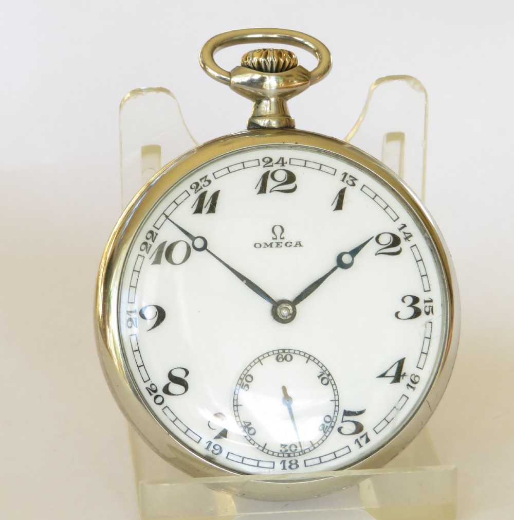 Antique Omega pocket watch, c1925 View II