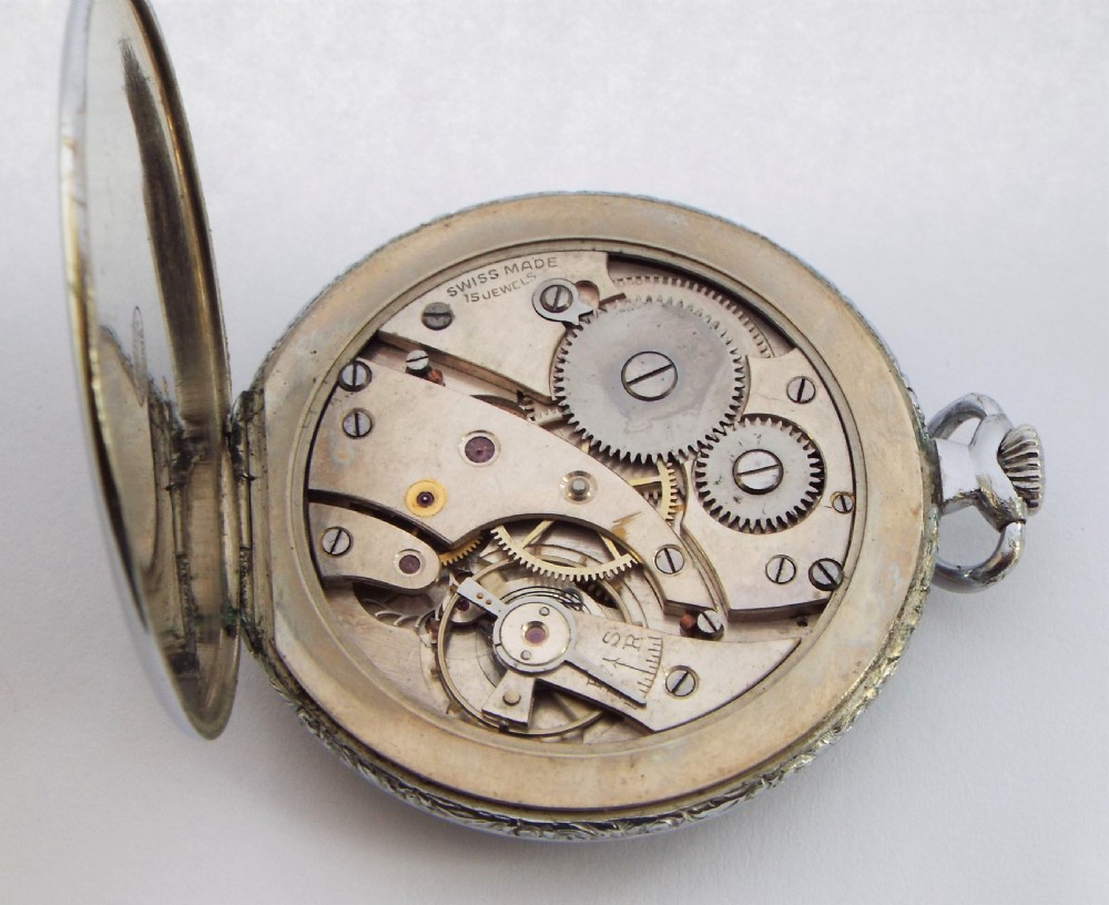 1930s Roamer pocket watch. View IV