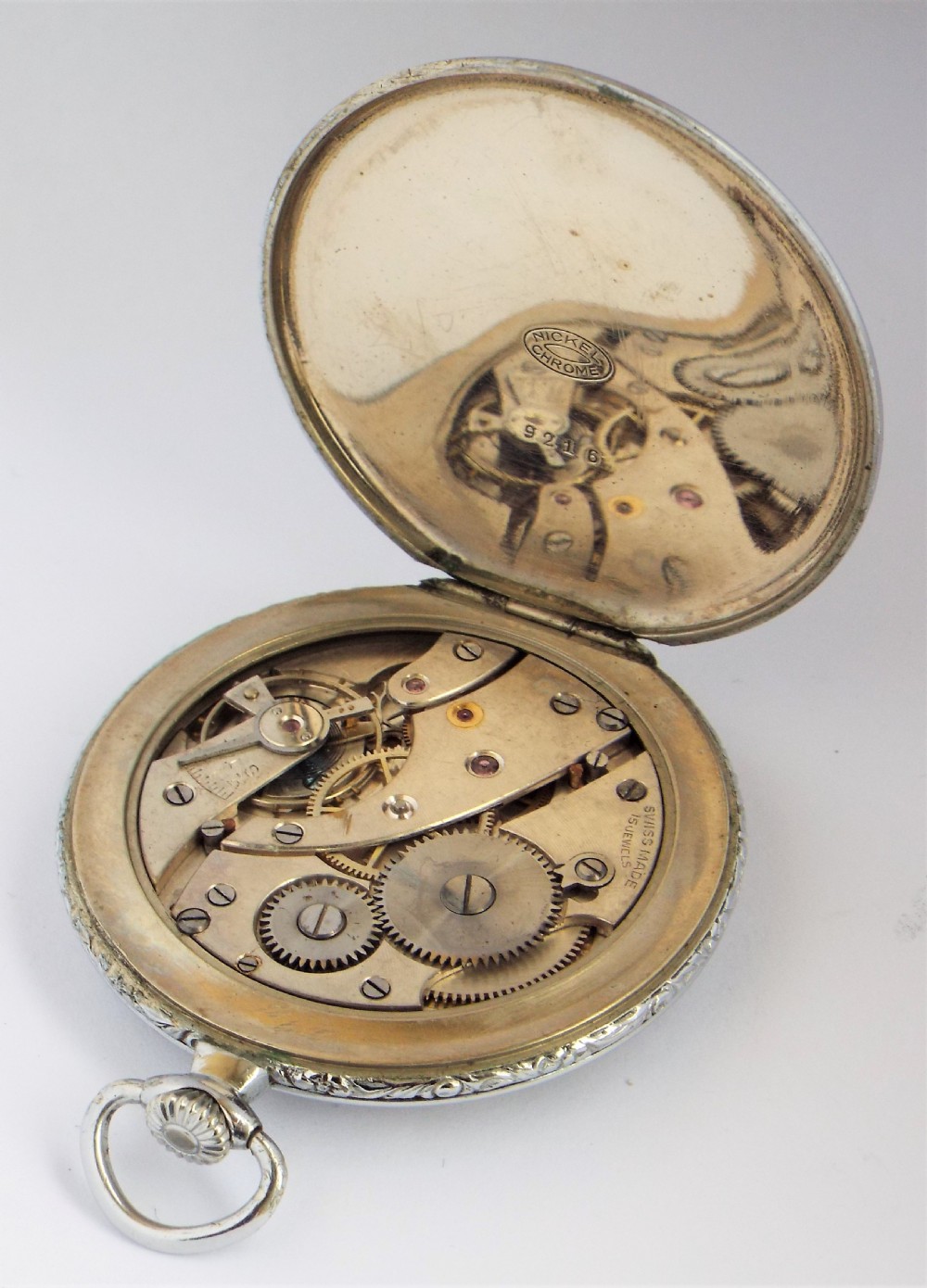1930s Roamer pocket watch. View V