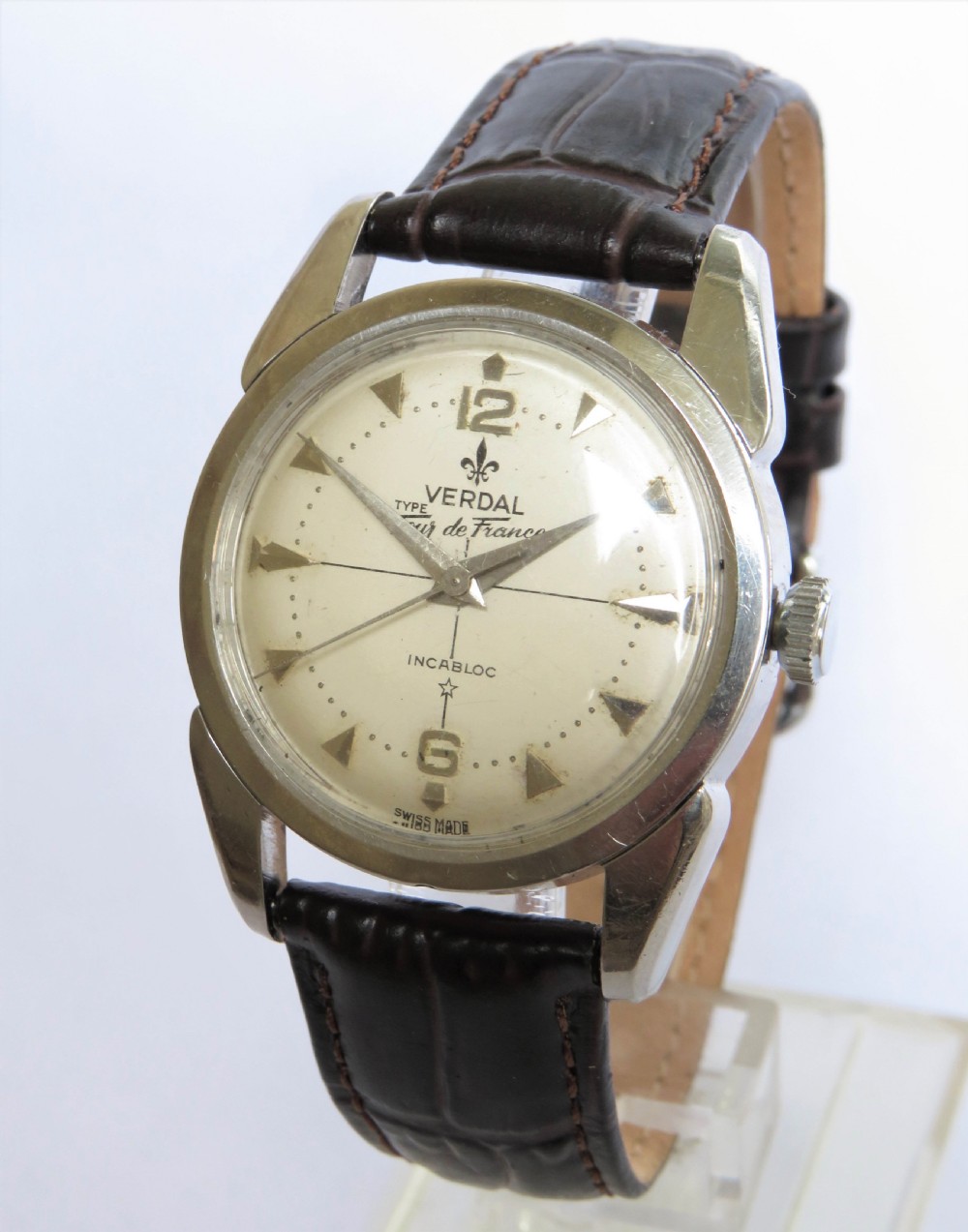 Gents 1950s Verdal Type Tour de France wrist watch
