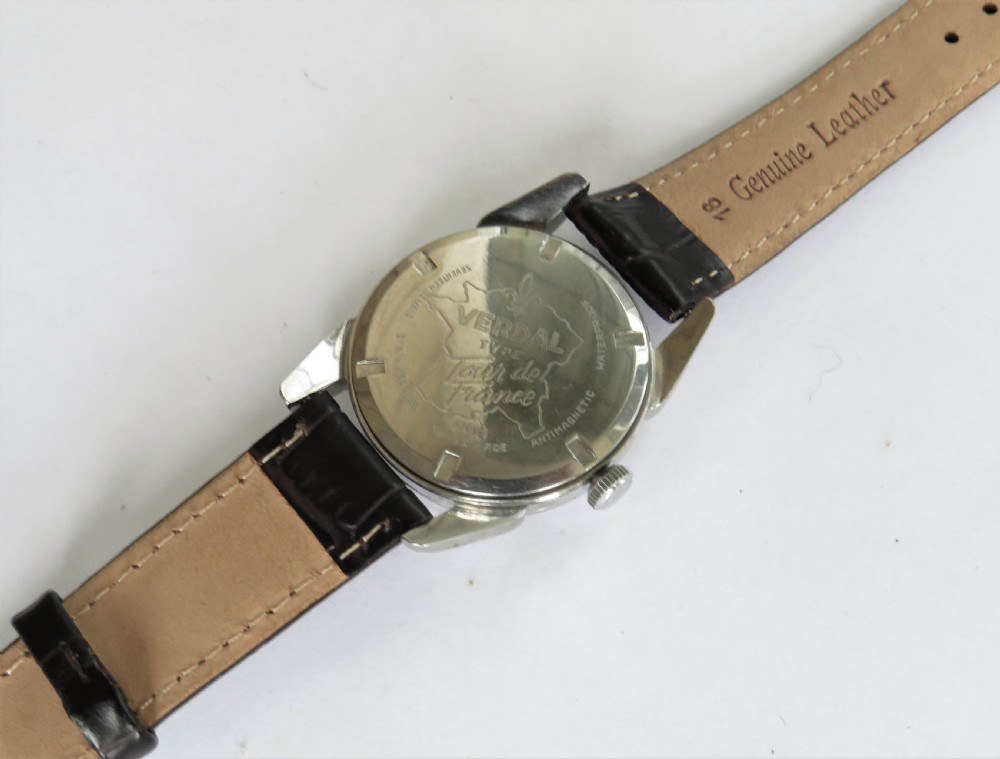 Gents 1950s Verdal Type Tour de France wrist watch View IV