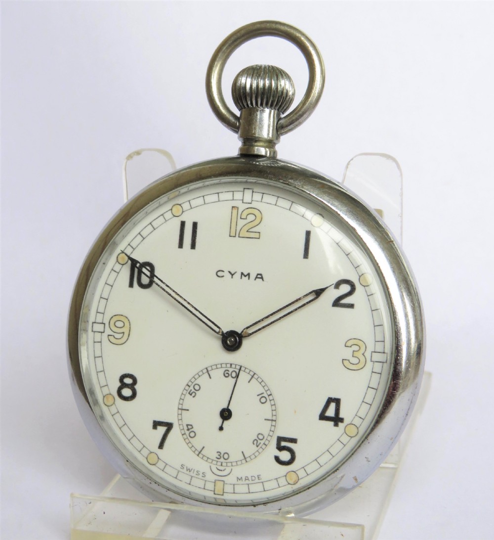 1940s Cyma military pocket watch