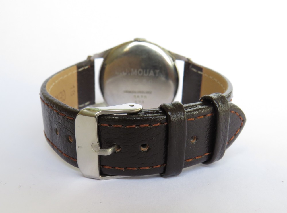 Gents 1950s Bovet triple date wrist watch View V