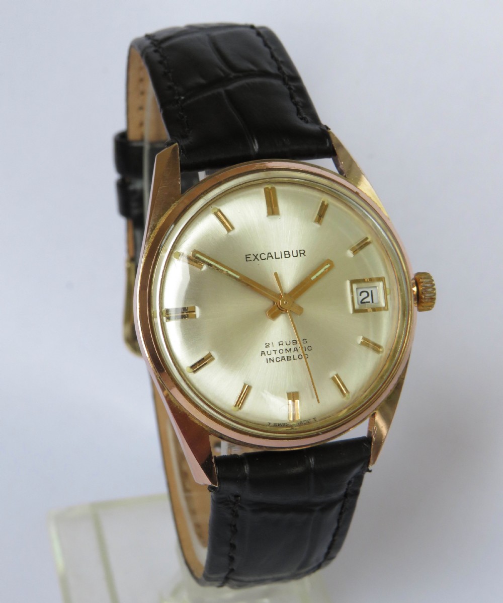 Gents 1960s Excalibur wrist watch View II