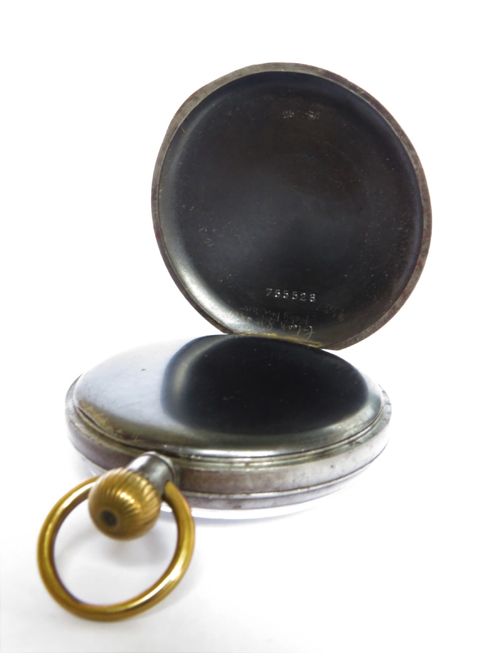 Antique gun metal Doxa pocket watch View III