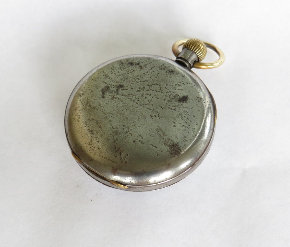 Antique gun metal Doxa pocket watch View V
