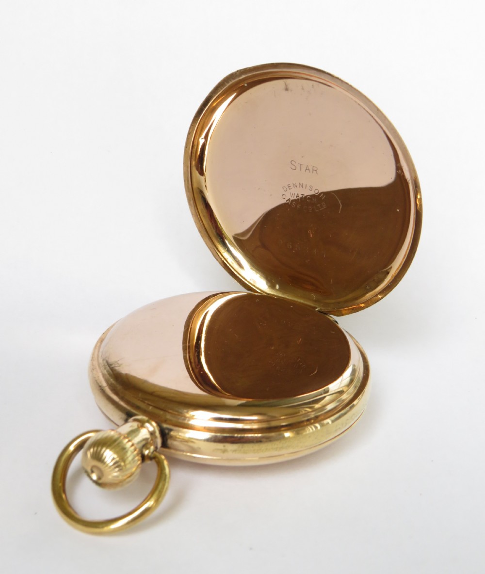 Antique Vesta Lever half hunter pocket watch View III