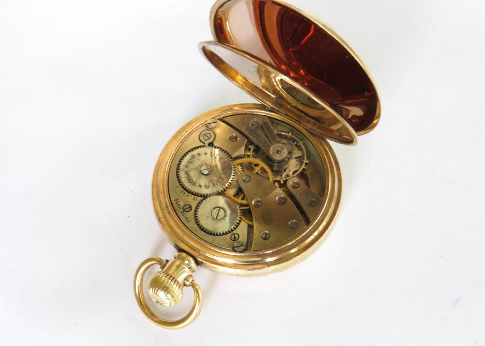 Antique Vesta Lever half hunter pocket watch View V
