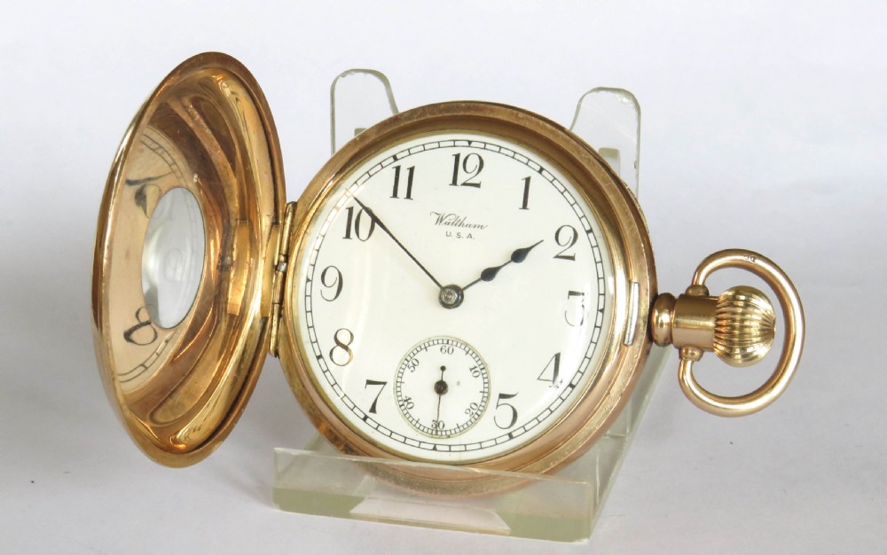 Antique Waltham Royal half hunter pocket watch