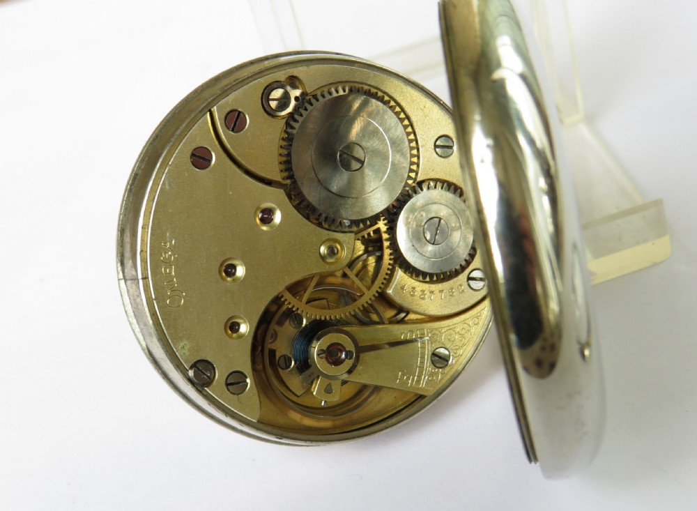 Antique Omega pocket watch, c1914 View III