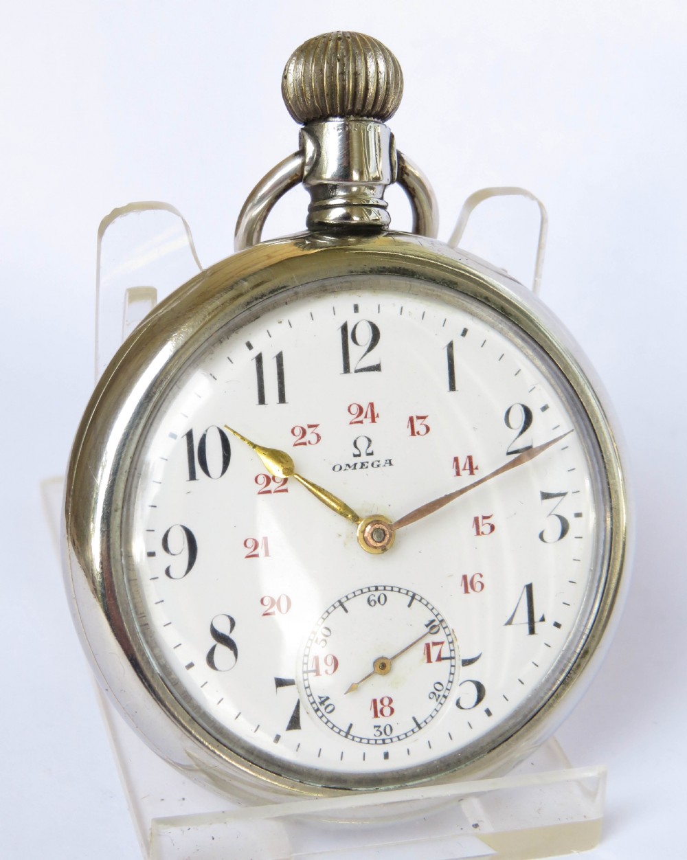 Antique Omega pocket watch, c1914 View II
