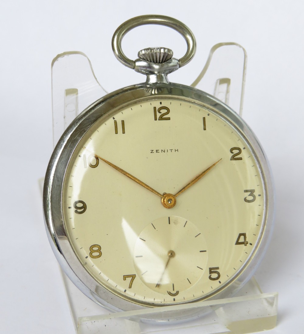 1950s Zenith pocket watch View II