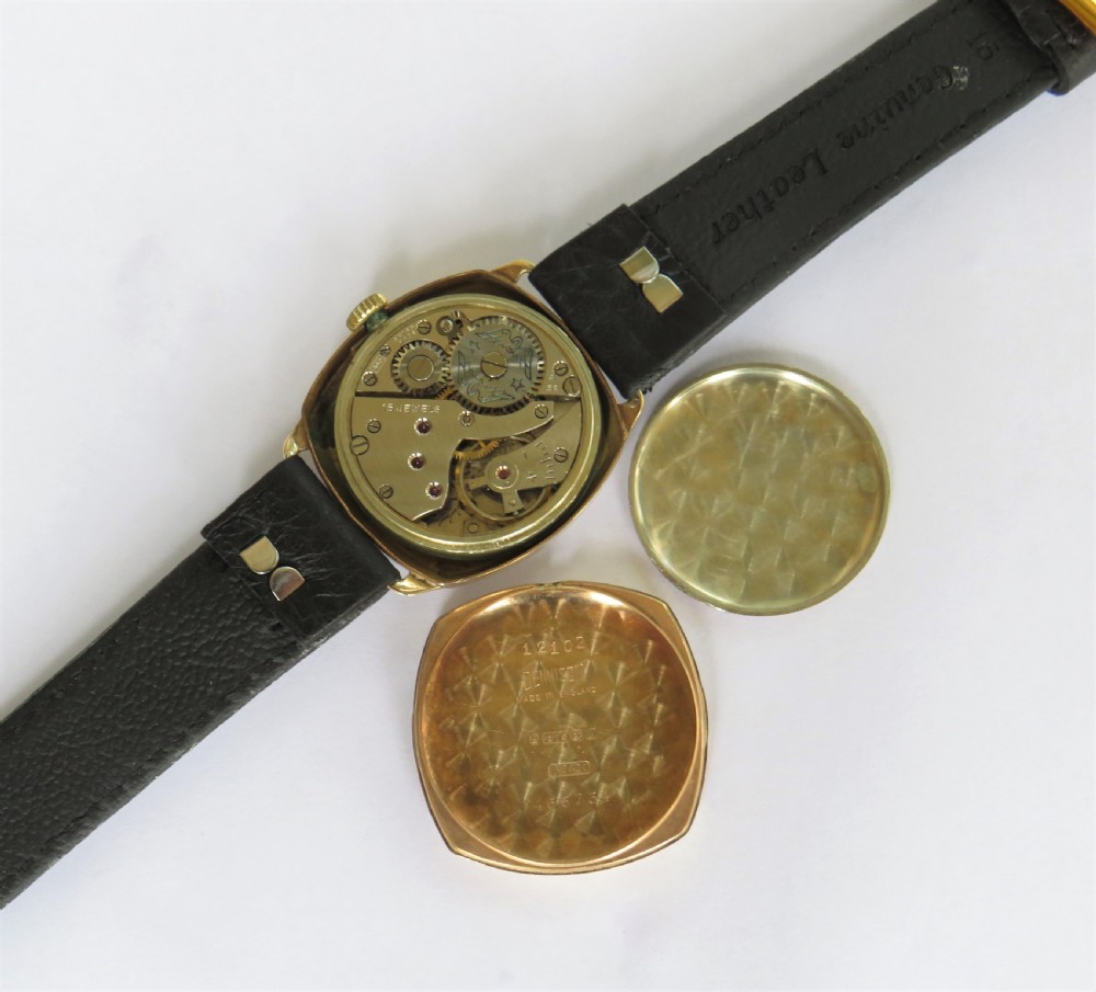 9ct gold Rotary Super Sports wrist watch, 1952 View III