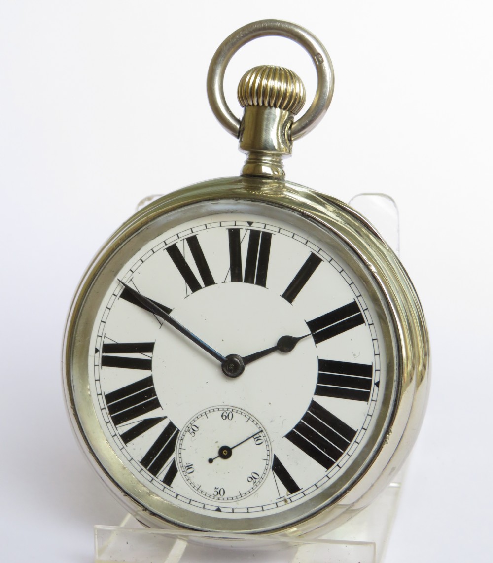 Large antique Longines pocket watch, 1883