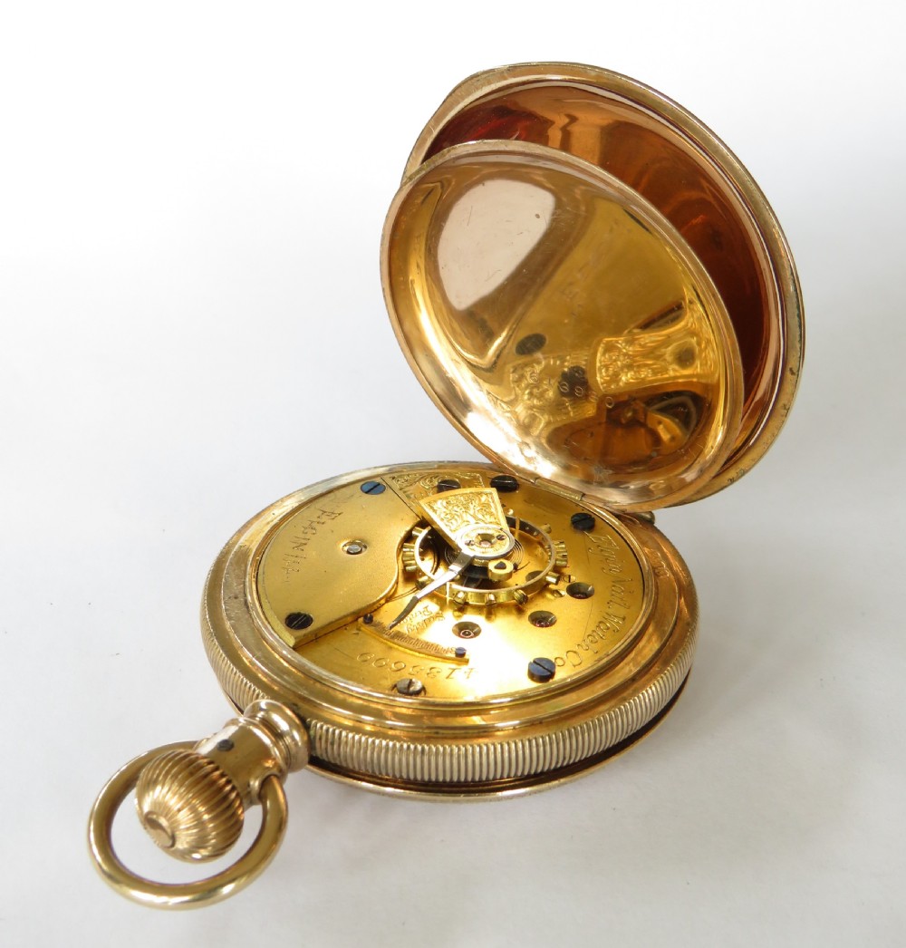 Antique Elgin pocket watch, 1891 View V