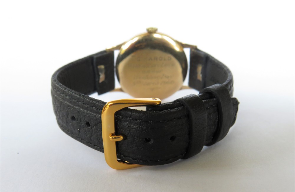 Mid-size 9ct gold Trojan wrist watch, 1958 View IV