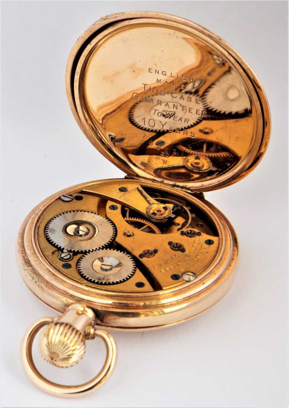 Waltham Marquis half hunter pocket watch, 1913. View IV