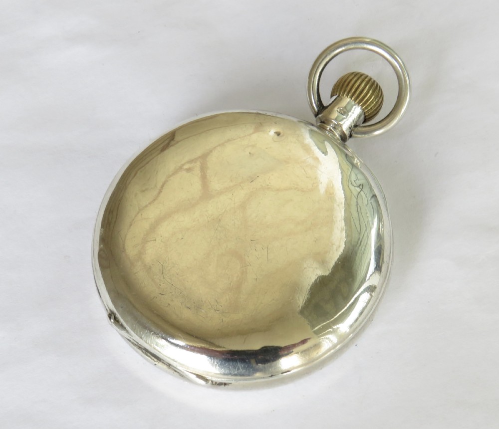 Antique Waltham silver pocket watch View III