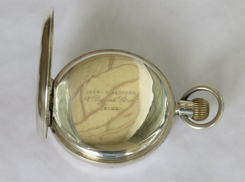 Antique Waltham silver pocket watch View V