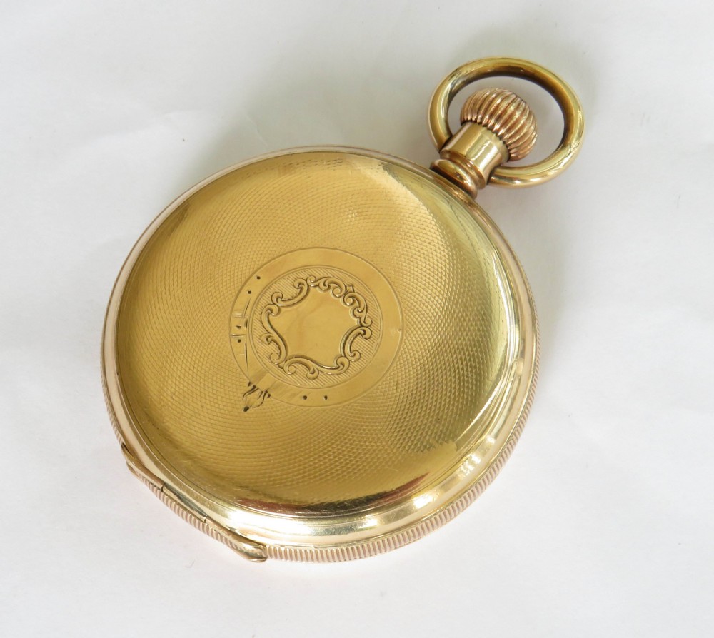 Antique full hunter pocket watch View V