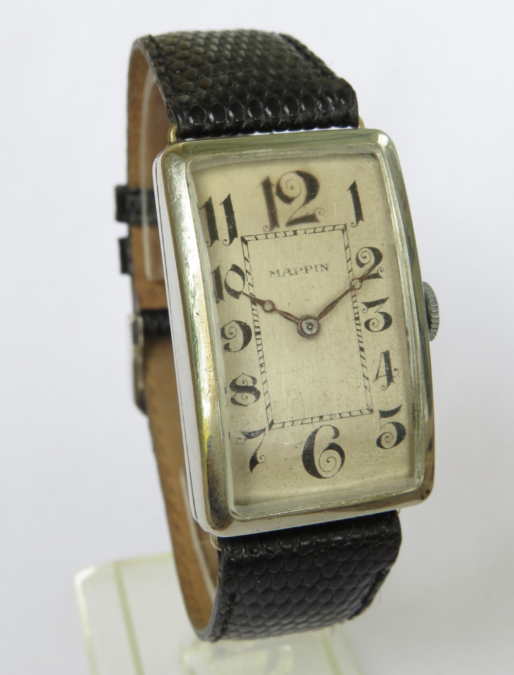 Gents large 1930s Art Deco wrist watch for Mappin View II