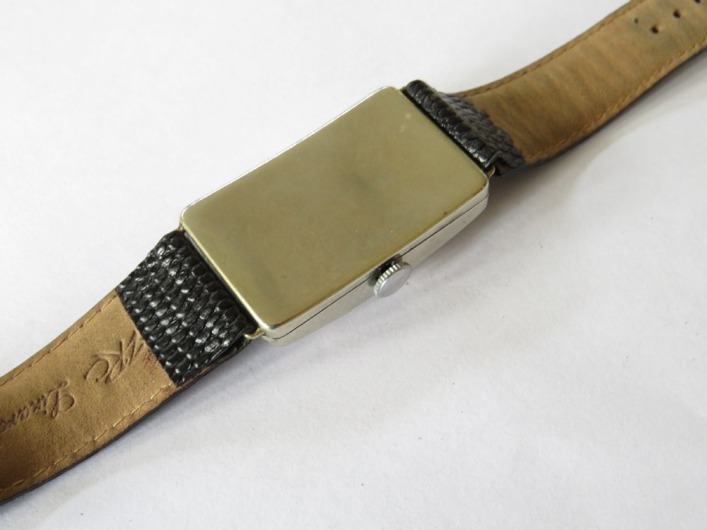 Gents large 1930s Art Deco wrist watch for Mappin View III