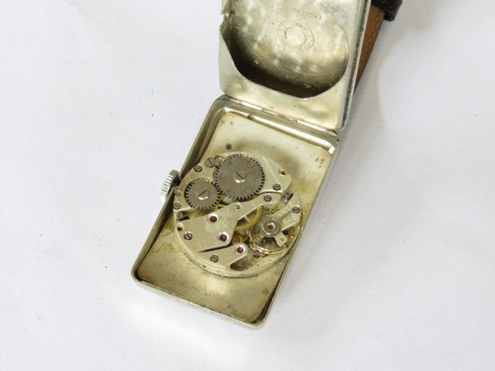 Gents large 1930s Art Deco wrist watch for Mappin View V