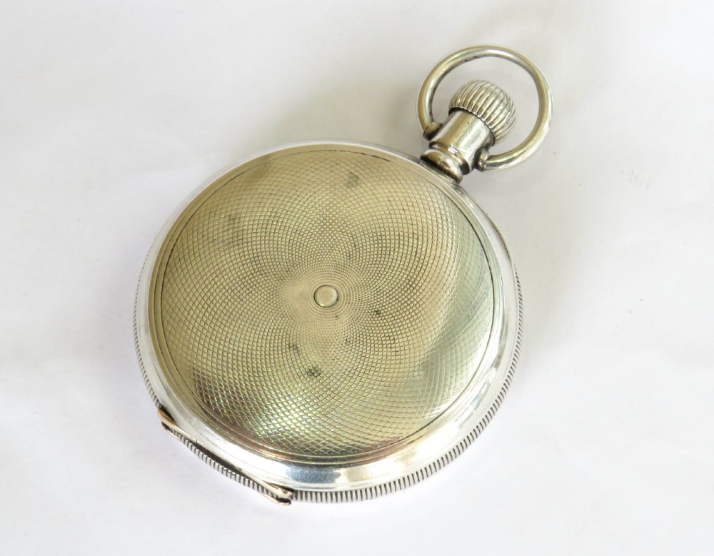 Antique silver Waltham pocket watch, 1917 View IV