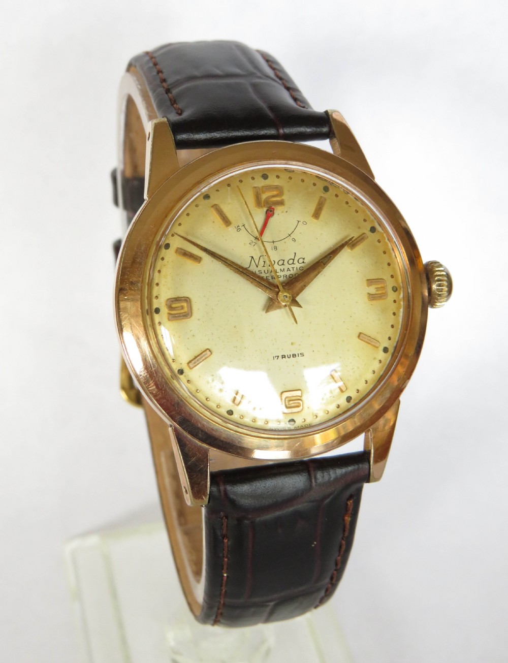 Gents 1950s Nivada Visualmatic wristwatch