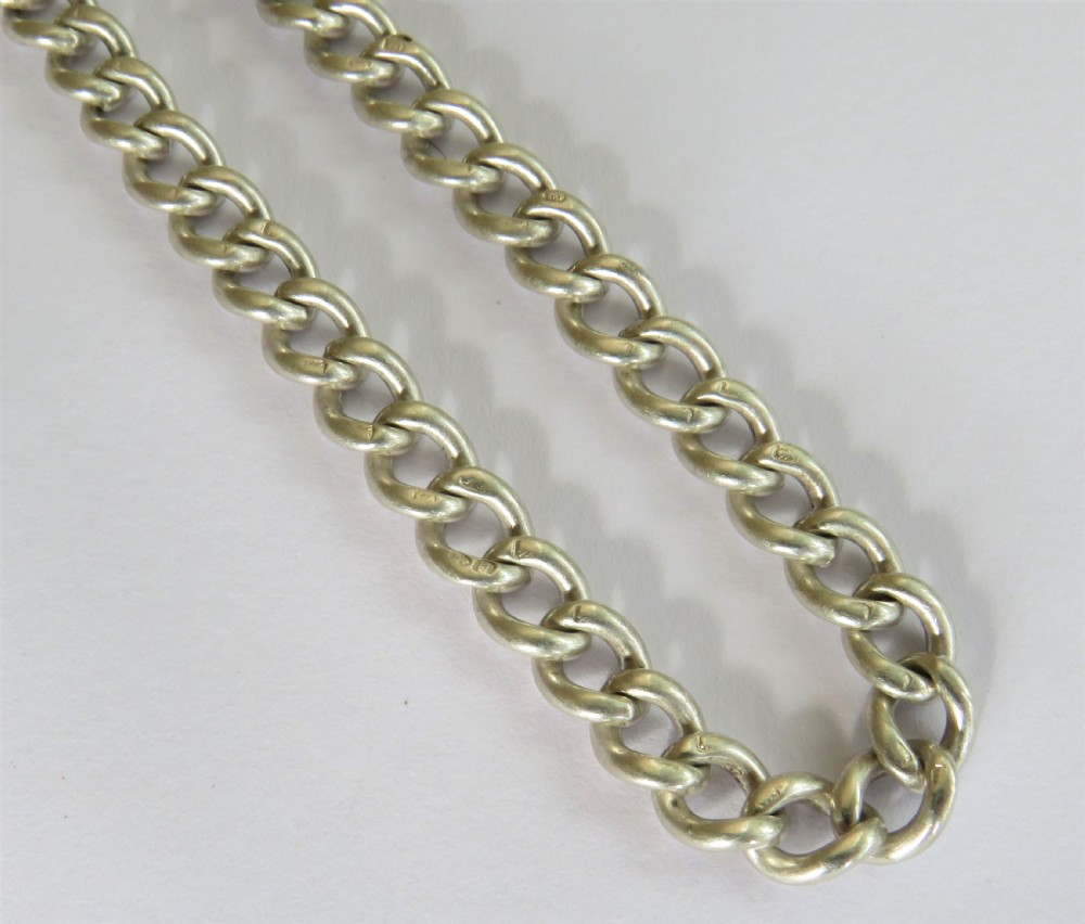 Antique silver single pocket watch chain View V