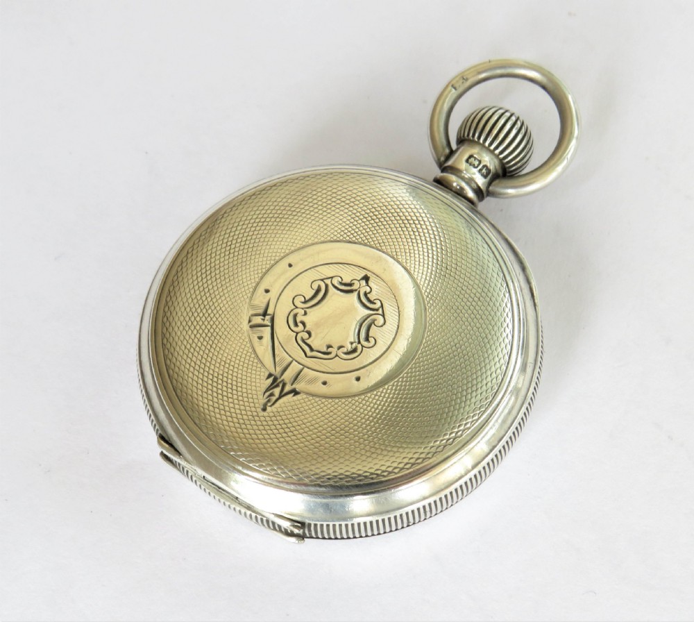 Antique silver Waltham Seaside pocket watch View III