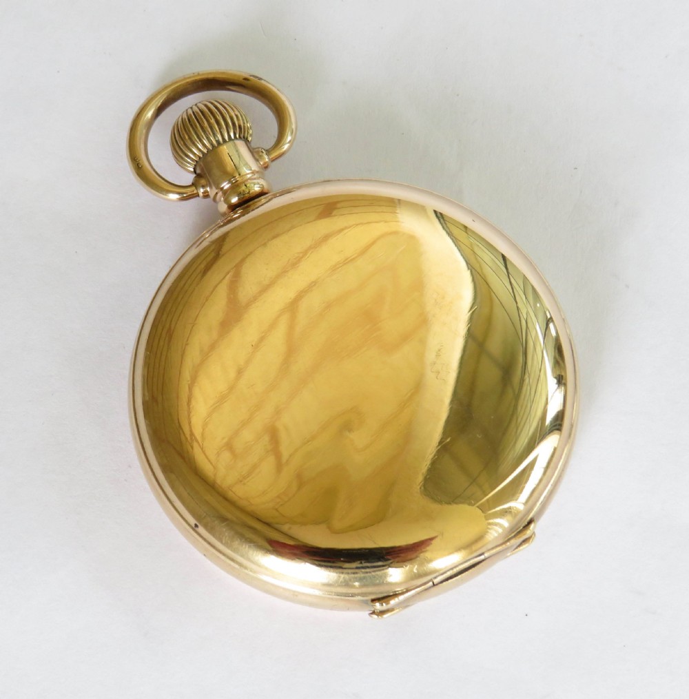 1920s Swiss full hunter pocket watch View III