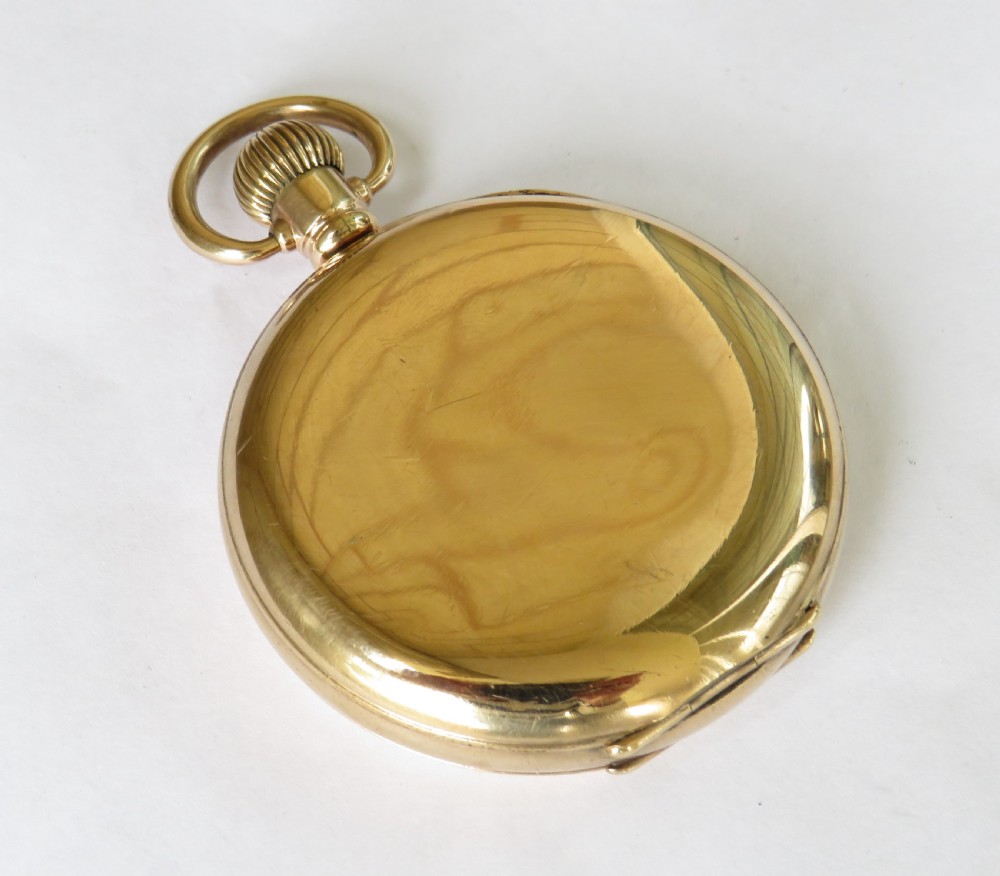 1920s Swiss full hunter pocket watch View IV