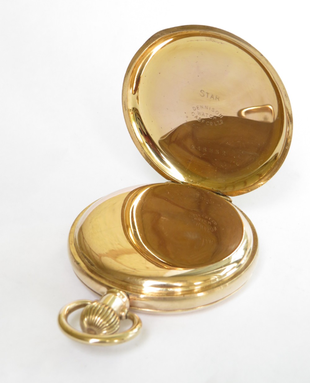 1920s Swiss full hunter pocket watch View V