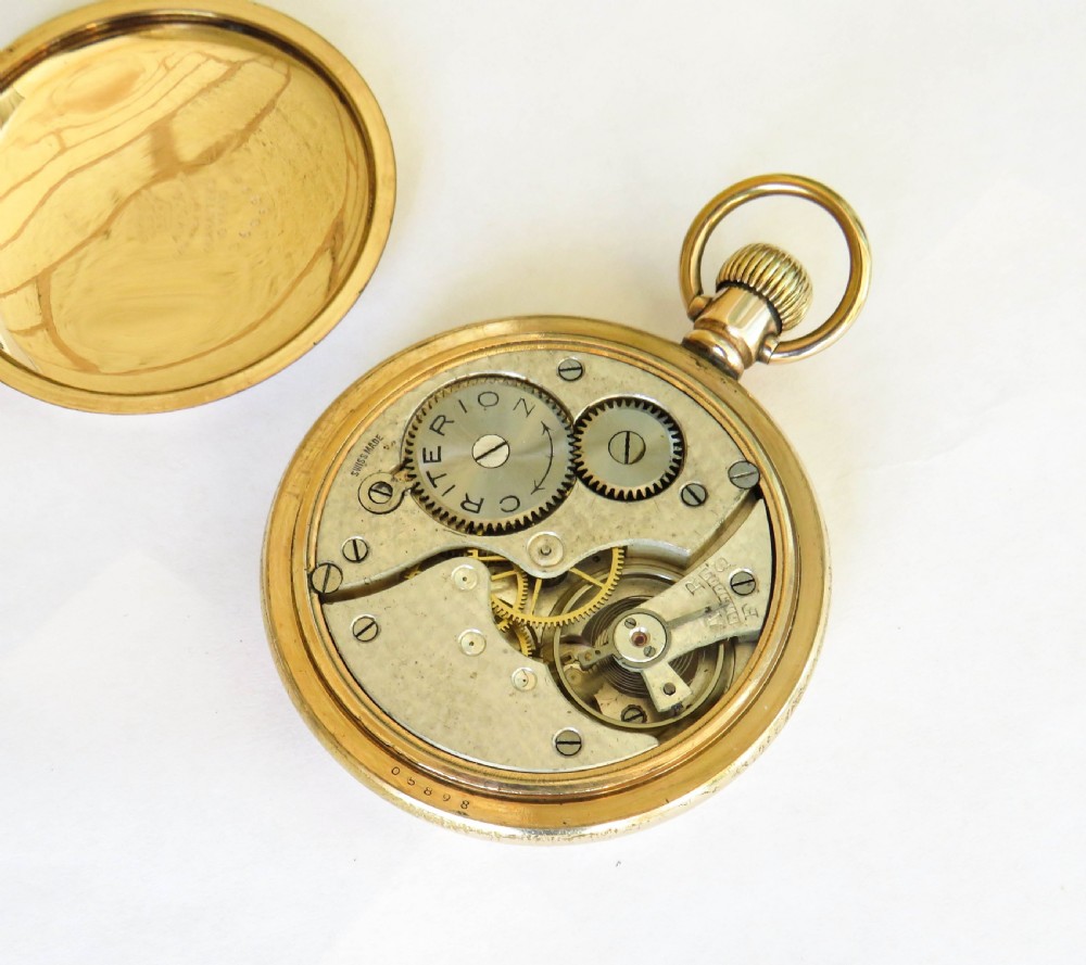 1920s Criterion Swiss pocket watch View II