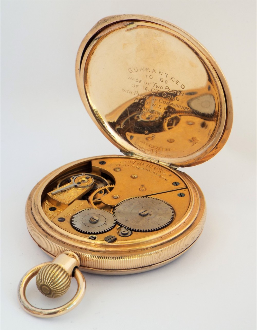 Antique 1897 Waltham pocket watch. View IV