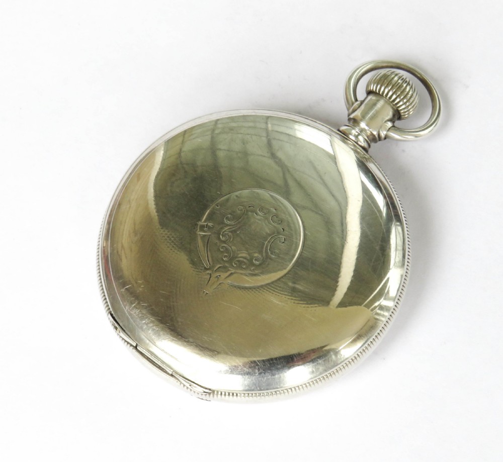 Silver 1926 Waltham full hunter pocket watch View IV