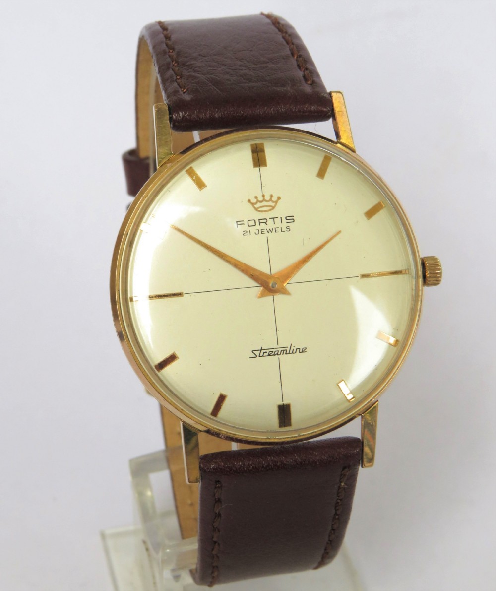 Gents Fortis Streamline wrist watch, c1960 View II