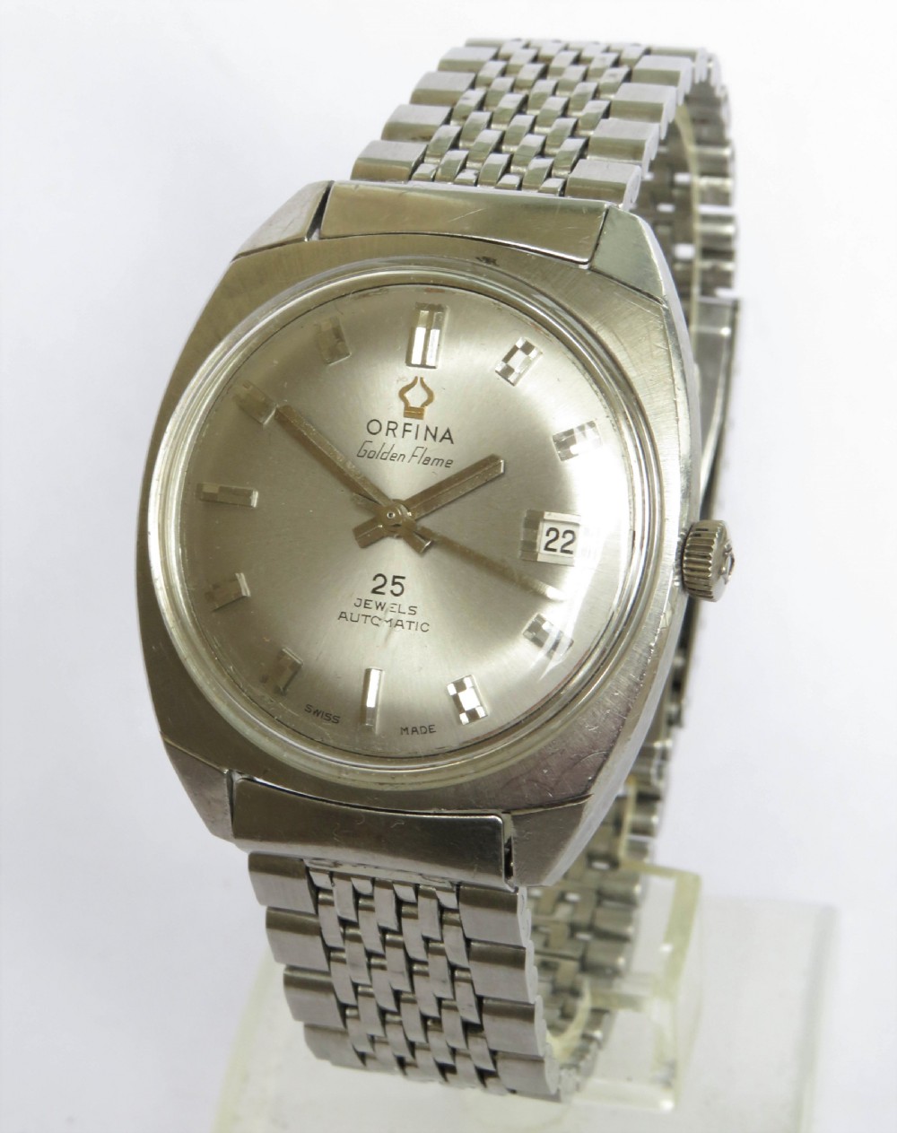 Gents 1960s Orfina Golden Flame automatic wrist watch