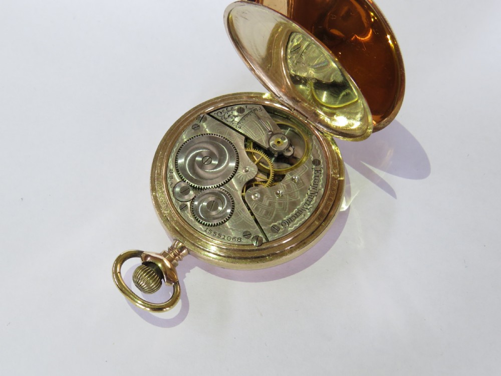 Antique Elgin full hunter pocket watch, 1907 View III