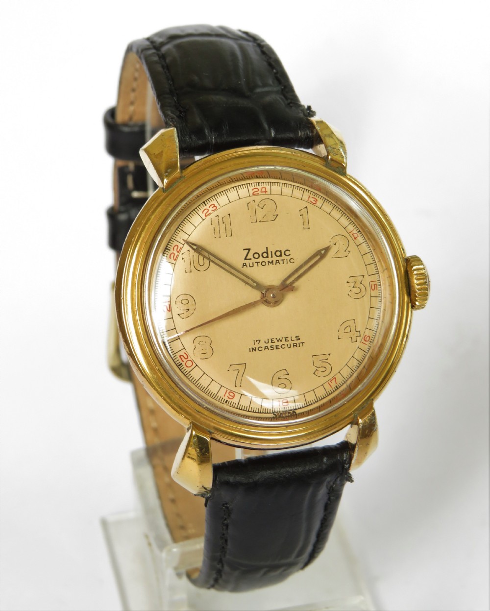 Gents 1940s Zodiac Strong bumper automatic wrist watch View II